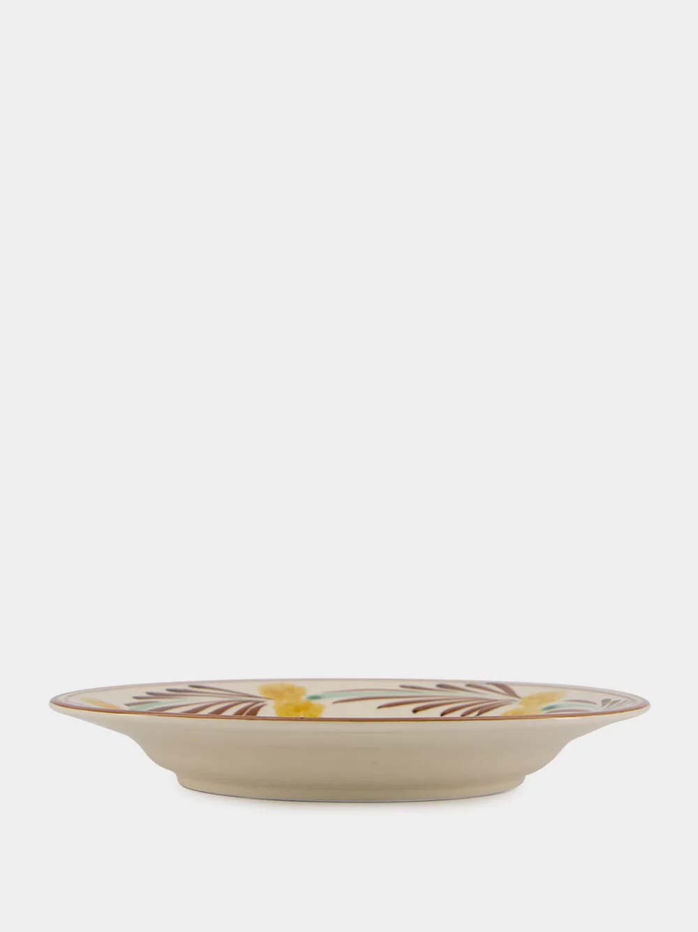 Yellow and Brown The Farm Ceramic Salad Plate - Image 3