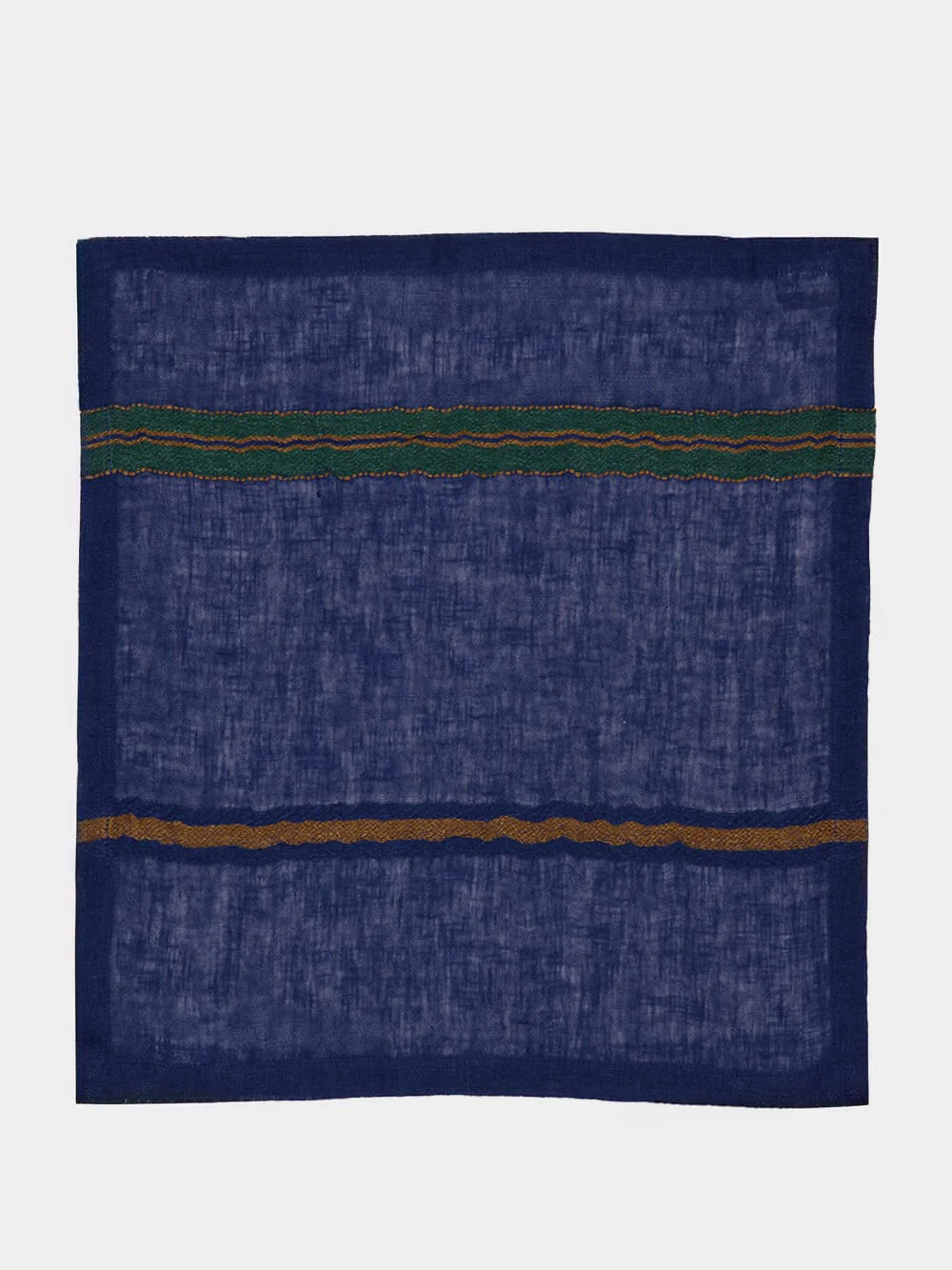 Gia Blue and Green Linen Napkin