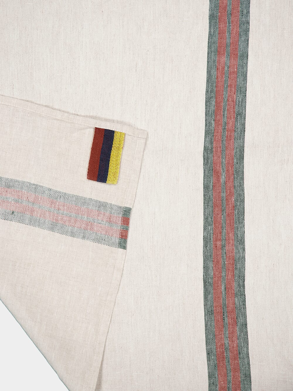Green Stripe Dock Tea-Towel - Image 3
