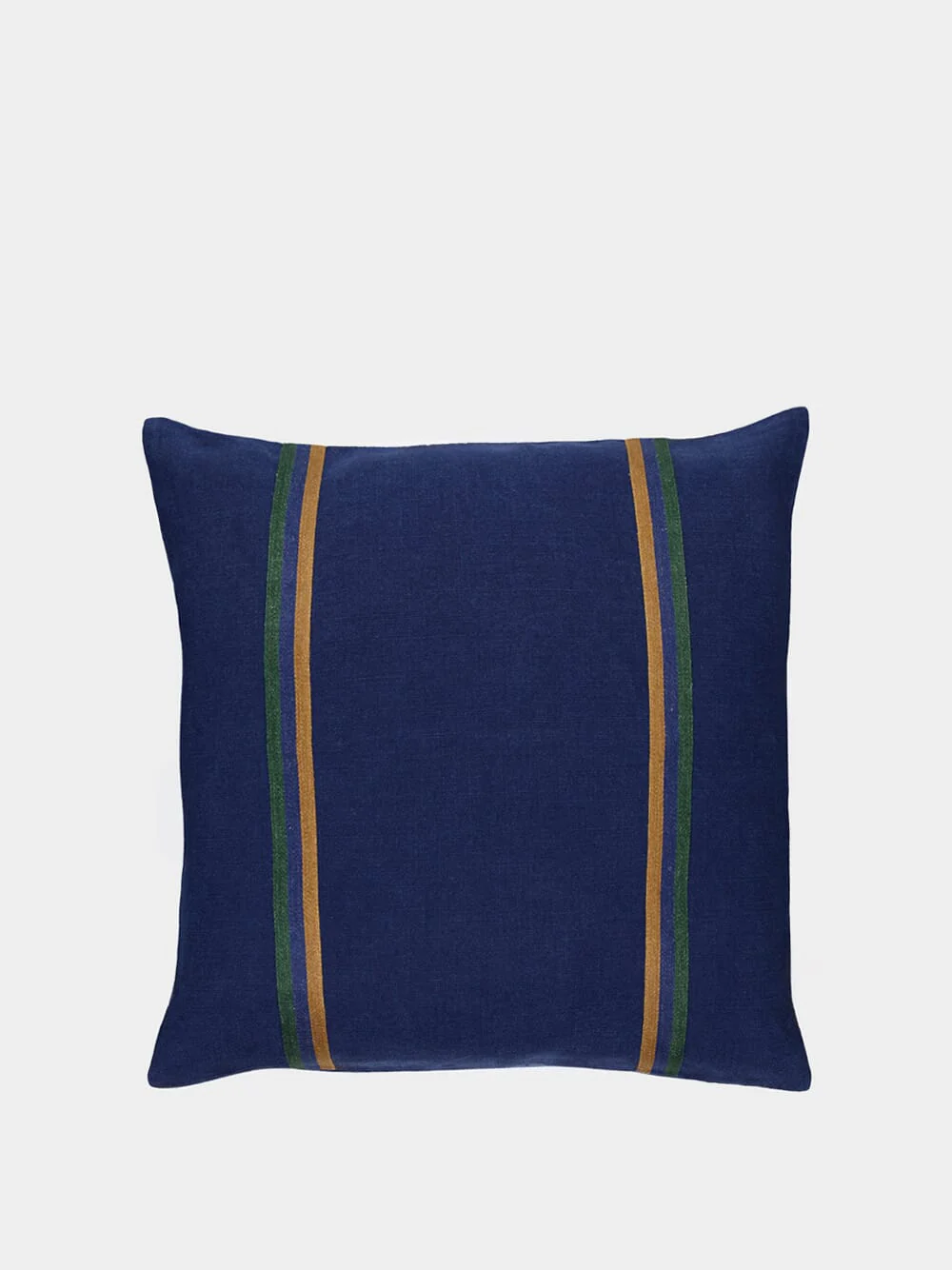 Max Blue Green and Brown Linen Cushion