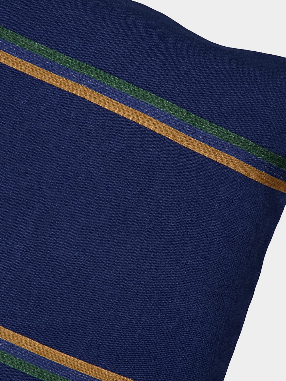 Max Blue Green and Brown Linen Cushion - Image 3