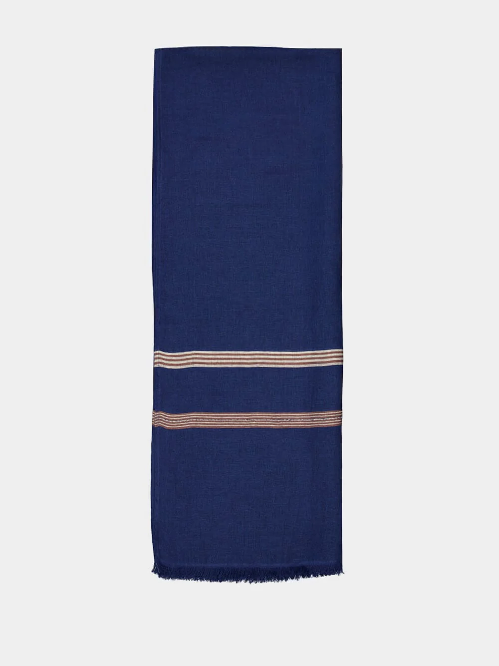 Noa Linen Blue Stripe Tablecloth