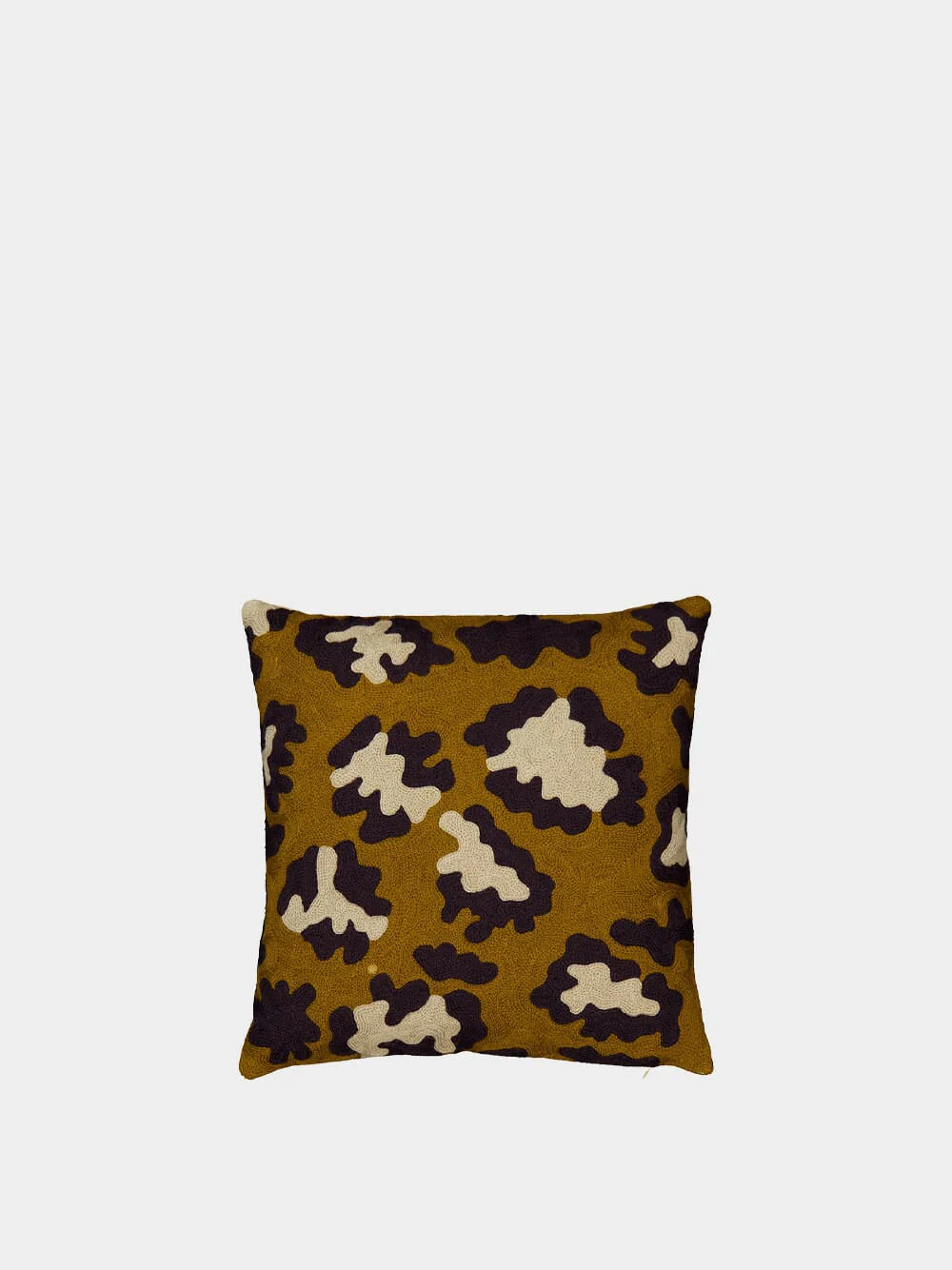 Caramel Leo Embroidered Cushion