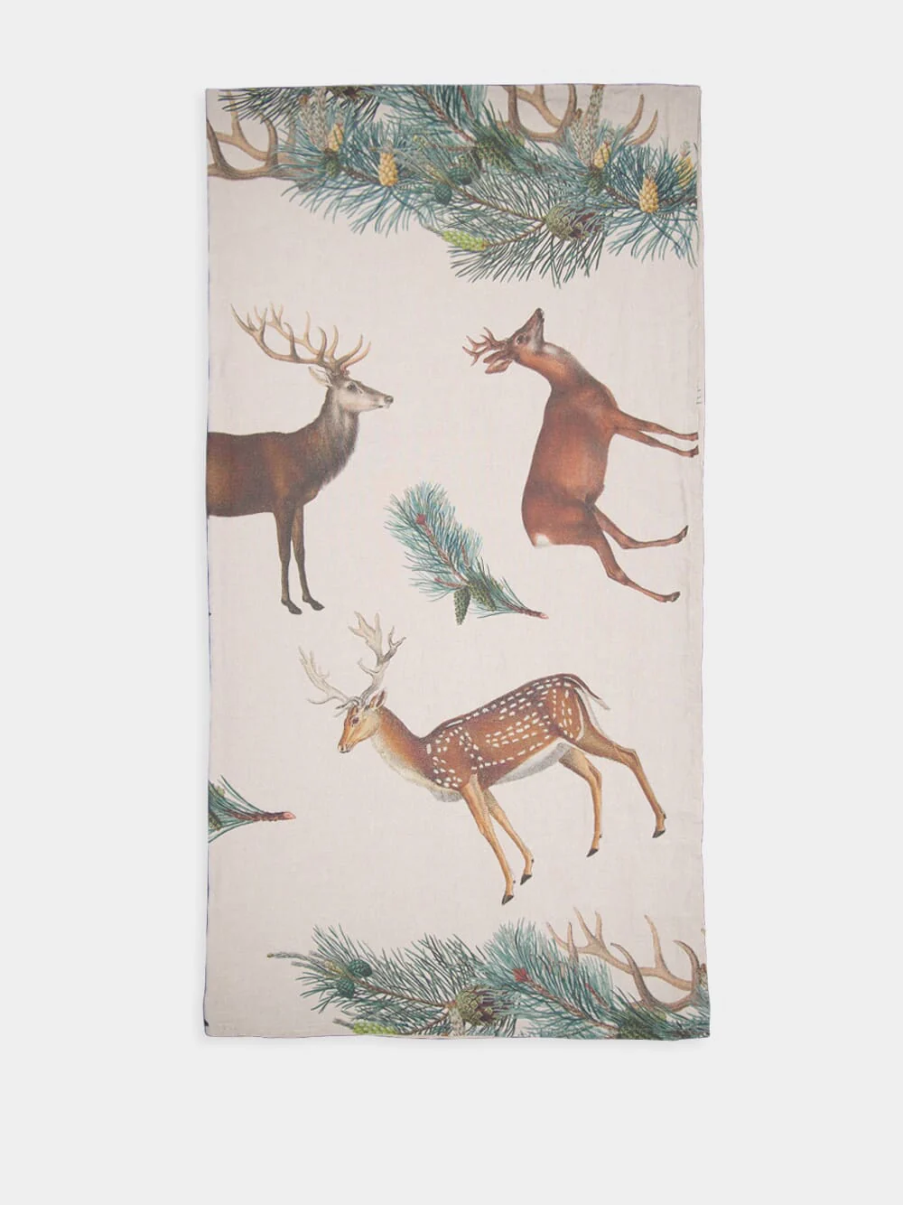 Rustic Wild Animals Large Linen Tablecloth