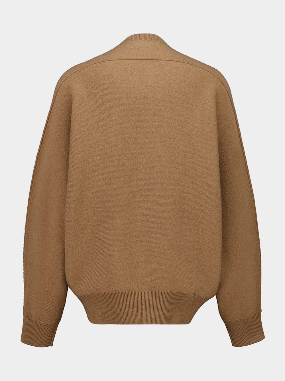 Dark Beige Greer Double Face Cashmere Sweater - Image 3