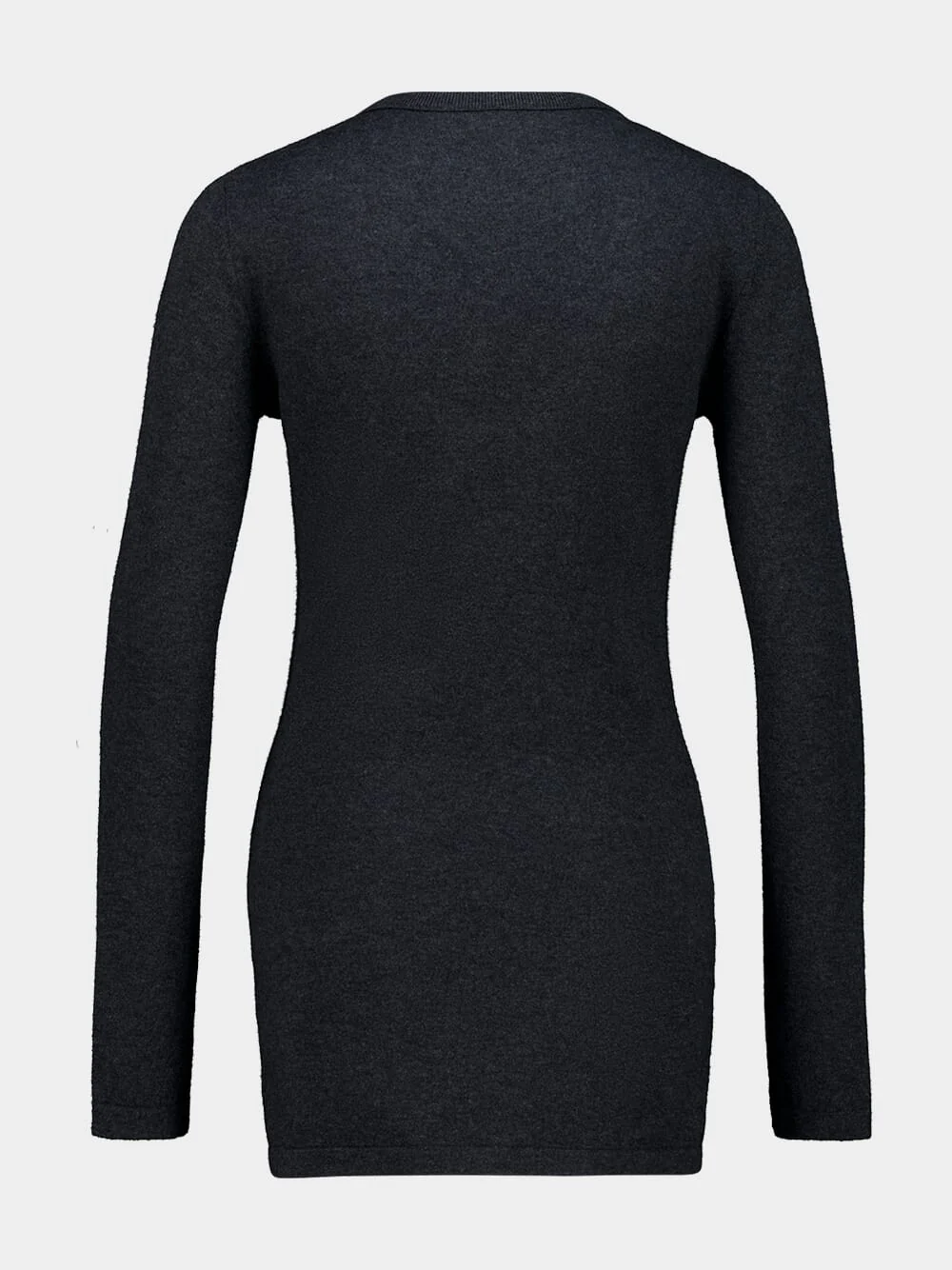 Dark Grey Amalea Cotton Cashmere Sweater - Image 2