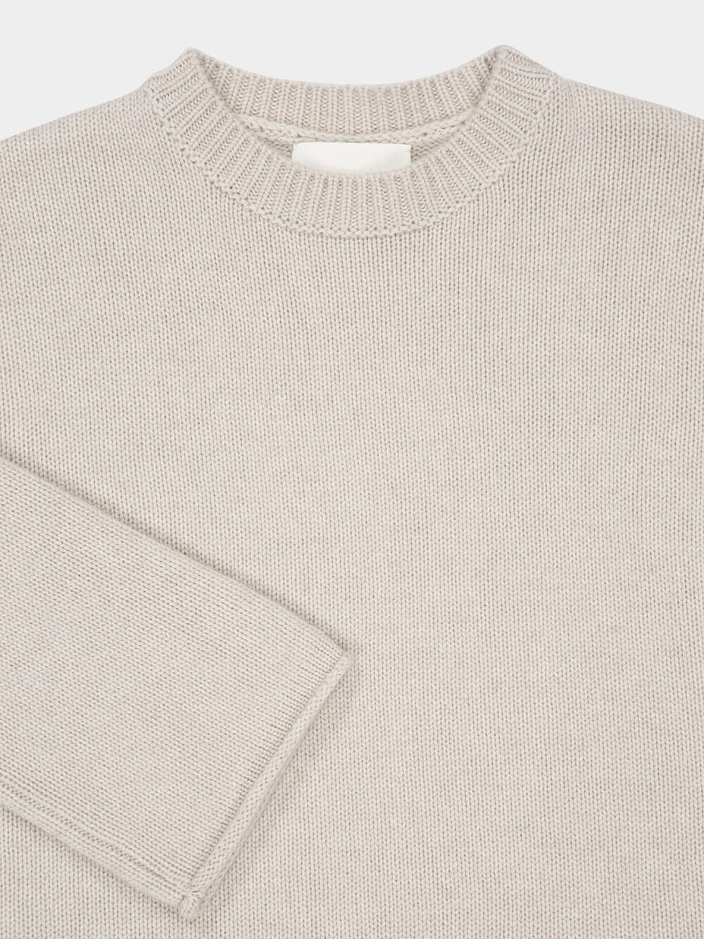 Light Beige Kristy Cashmere Sweater - Image 3