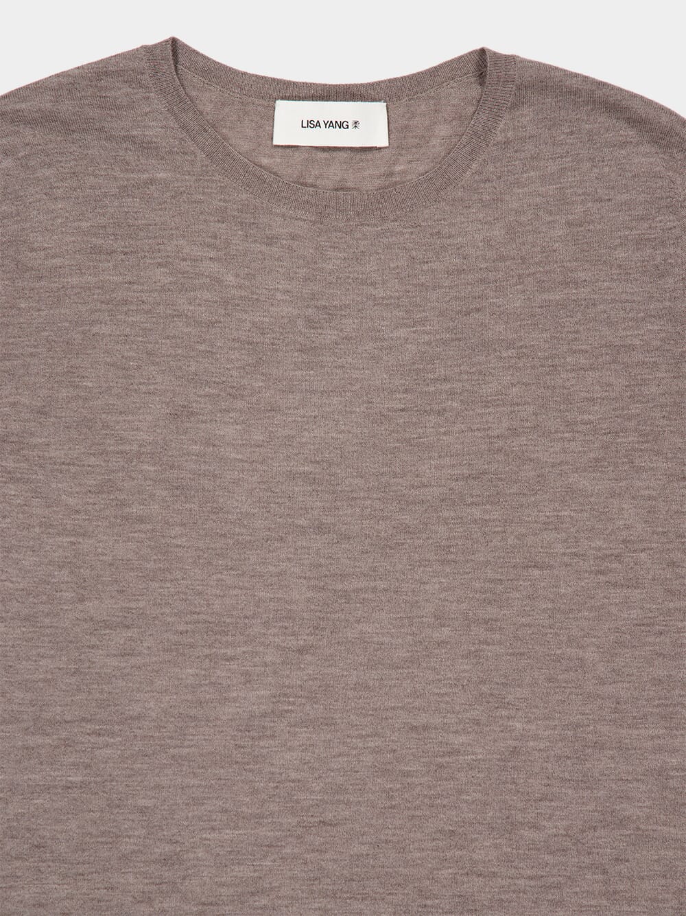 Light Brown Ari Cashmere T-Shirt - Image 3