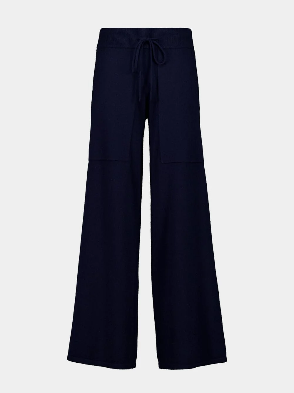 Navy Omi Straight-Leg Cashmere Trousers