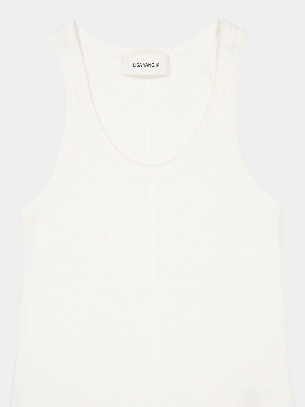 White Meng Cotton Cashmere Top - Image 4