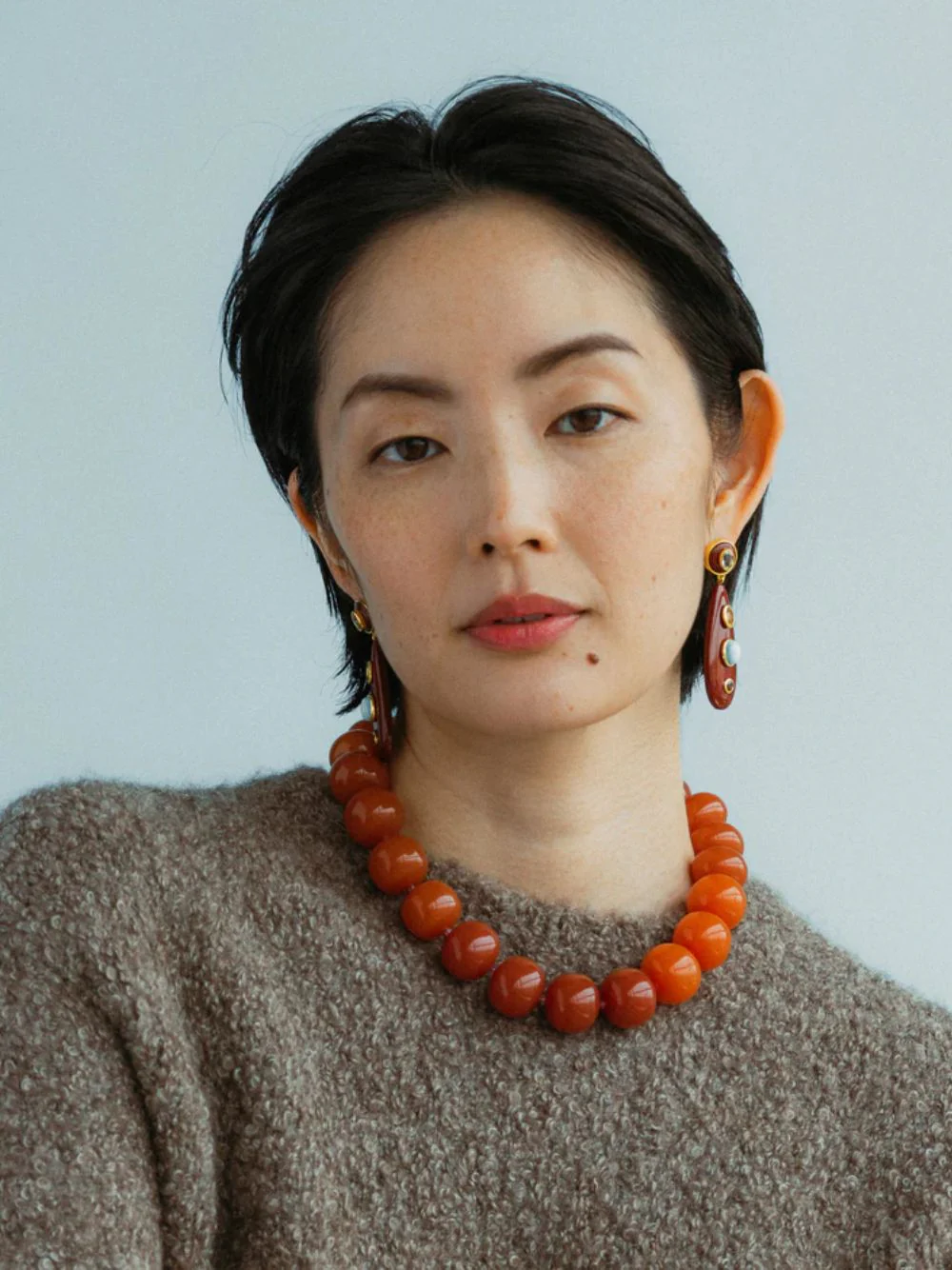 Olympia Collar in Spice Red - Image 2
