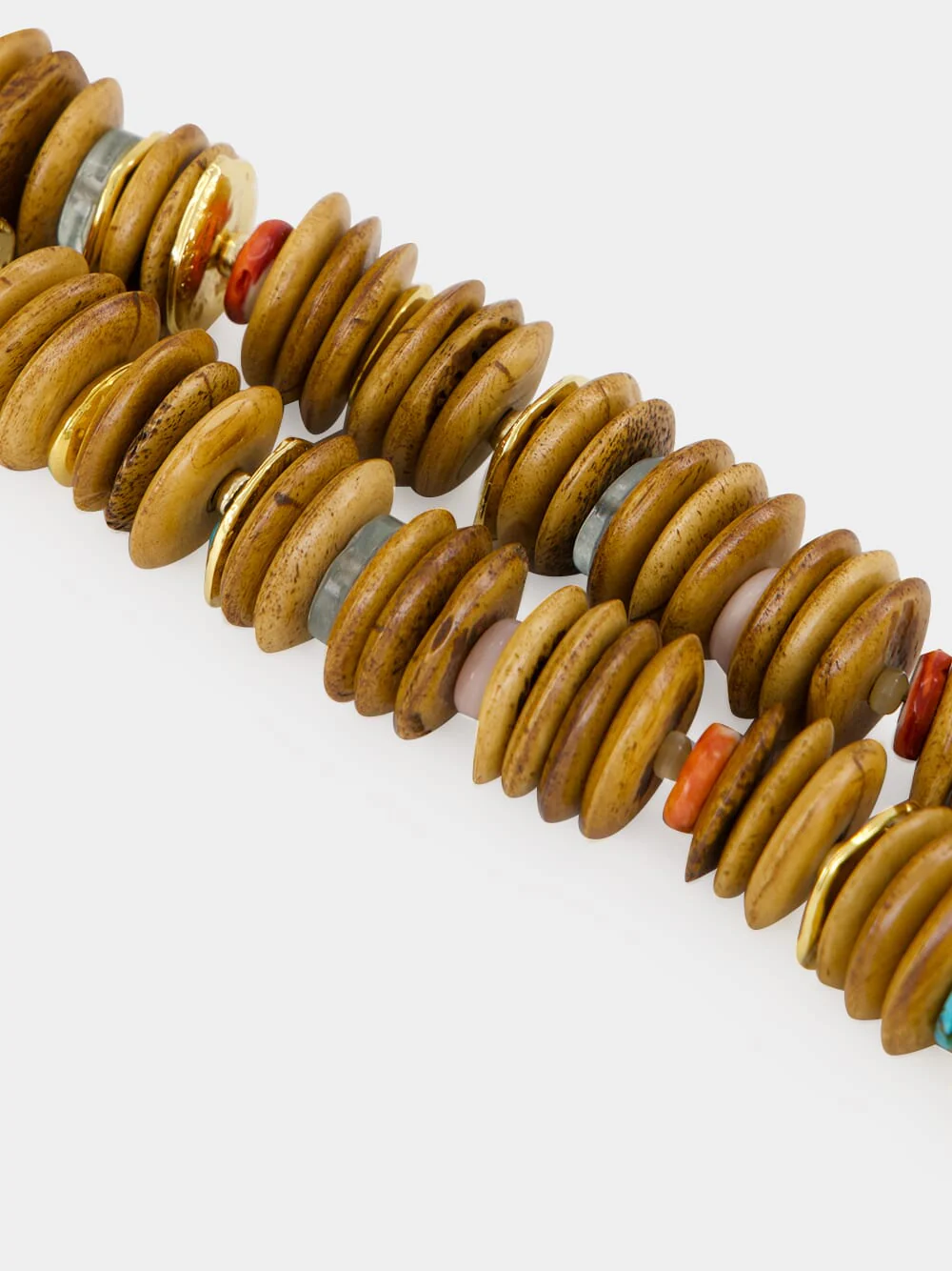 Brown Kavos Beaded Necklace - Image 2