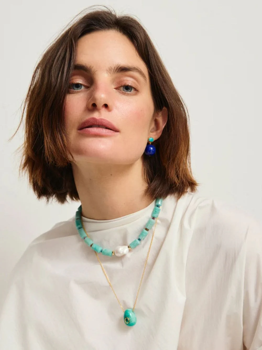Constance Necklace in Brazilian Amazonite
