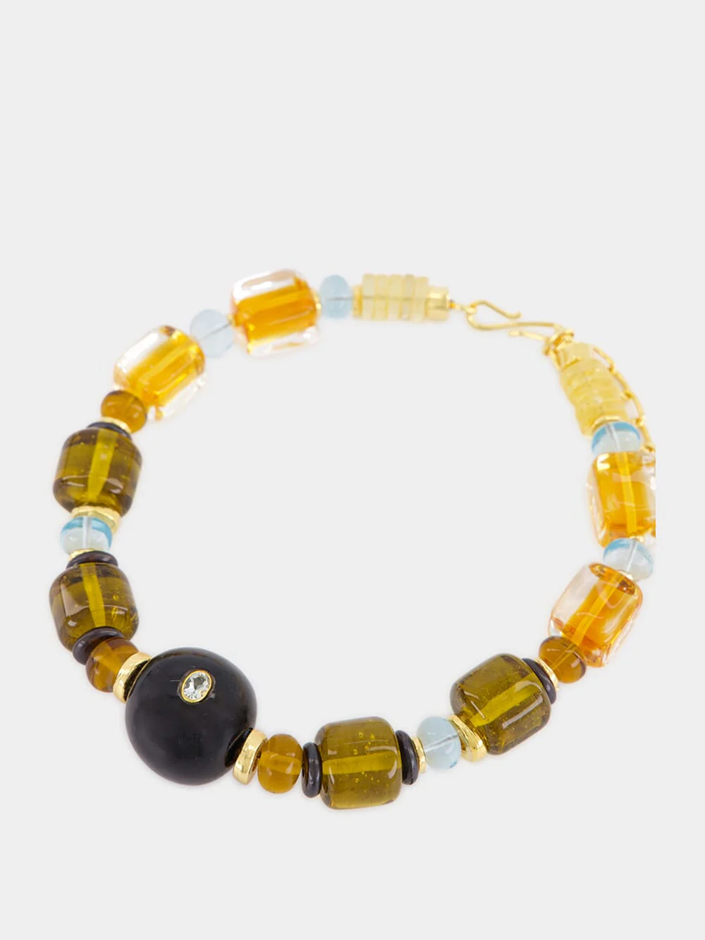 Desert Mirage Beaded Gold-Plated Necklace - Image 2