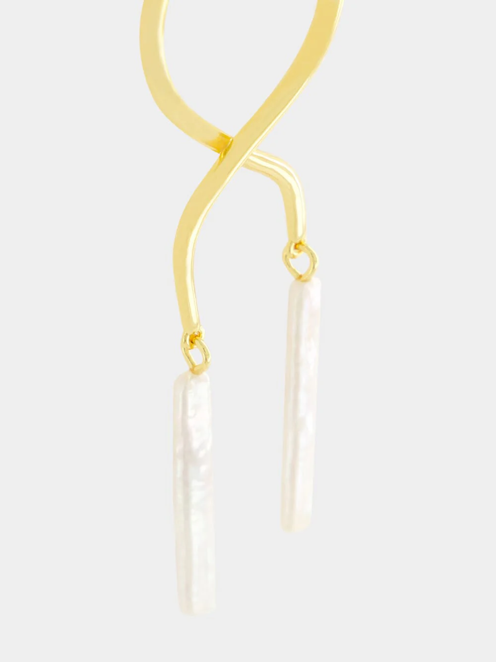 Etienne Earrings with Stick Pearls - Image 4
