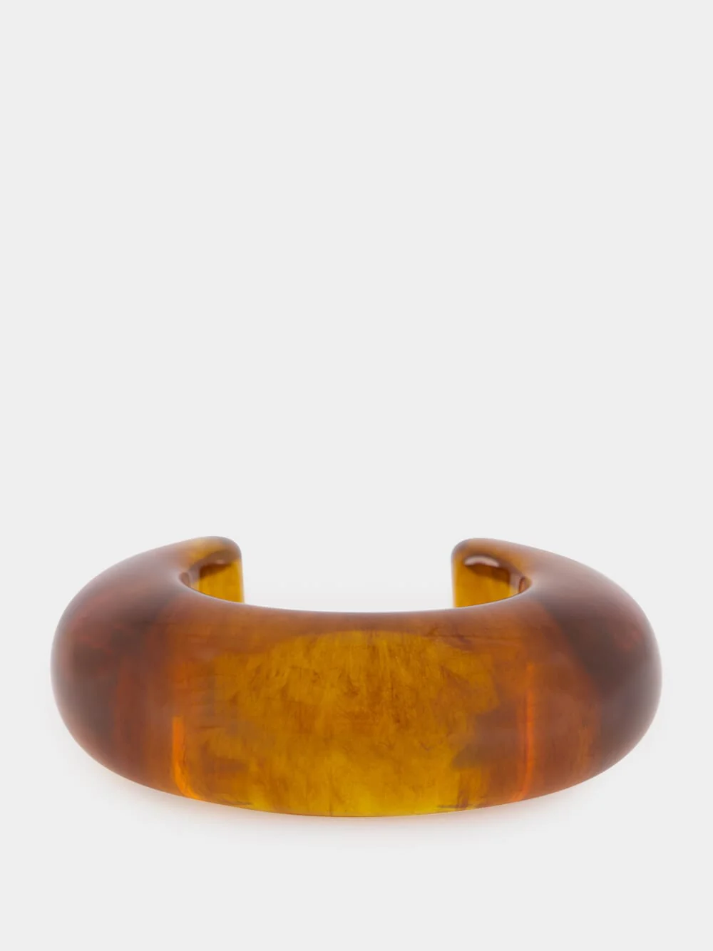 Tortoise Resin Arc Cuff Bracelet