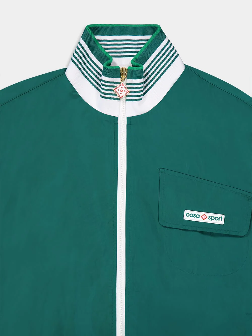Logo-Patch Green Track Jacket - Image 6