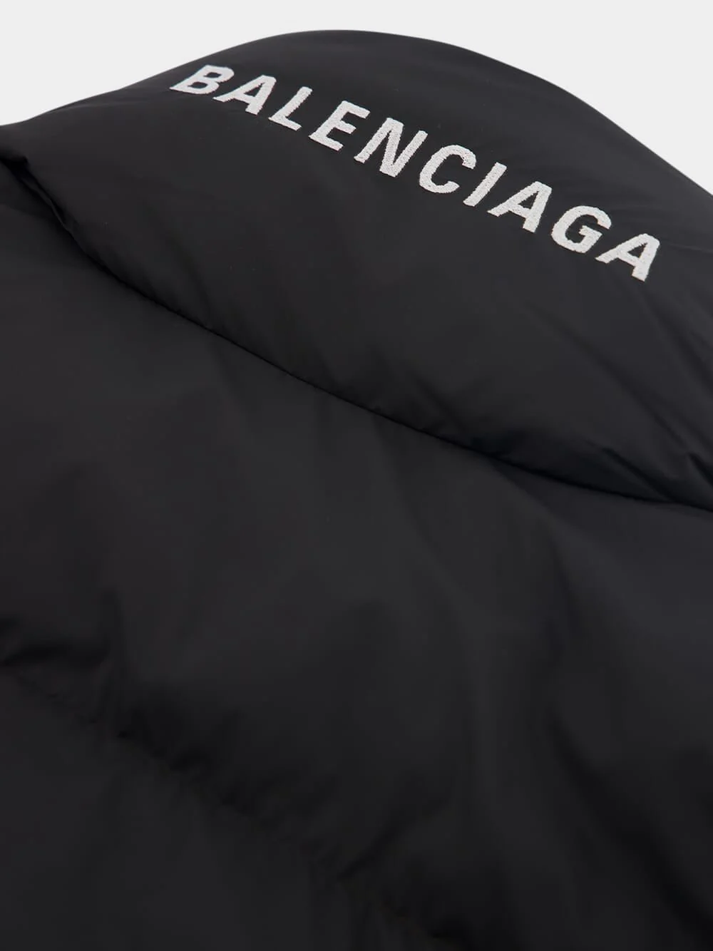 Logo Printed Puffer Wrap Gilet - Image 3