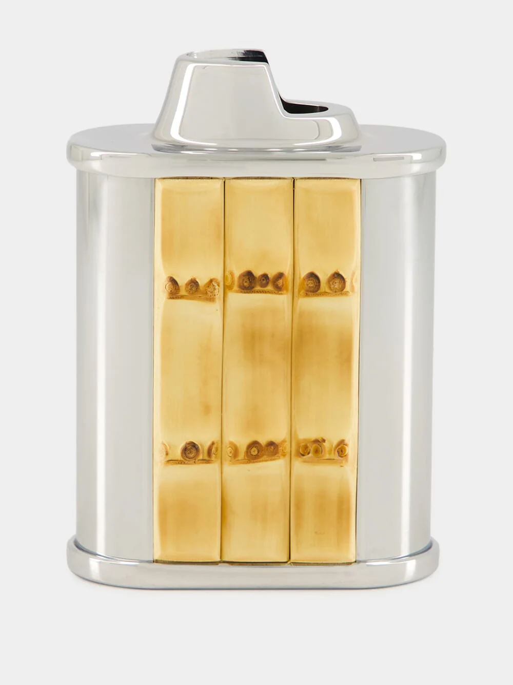 Bamboo Root Oval Bic Desk Lighter Holder