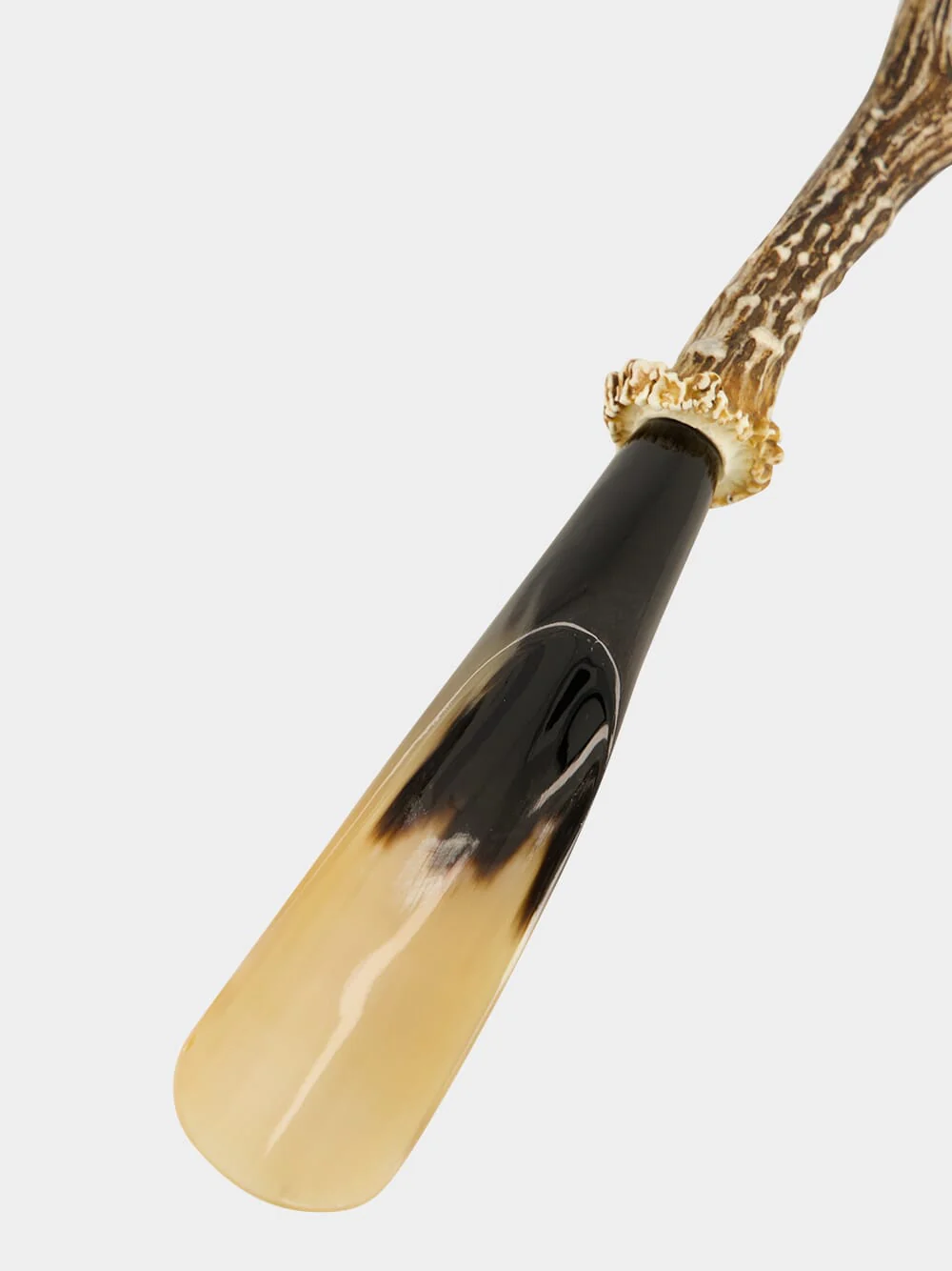 Small Roe Deer Antler and Zebu Horn Shoehorn - Image 4