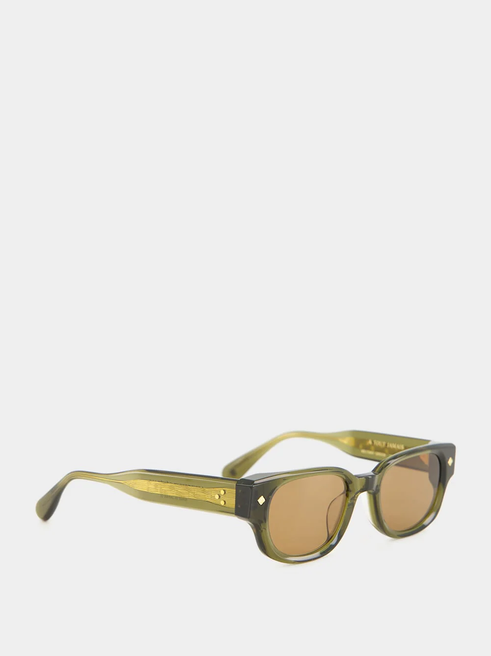 À Tout Jamais Sunglasses in Military Green and 18K Gold - Image 2