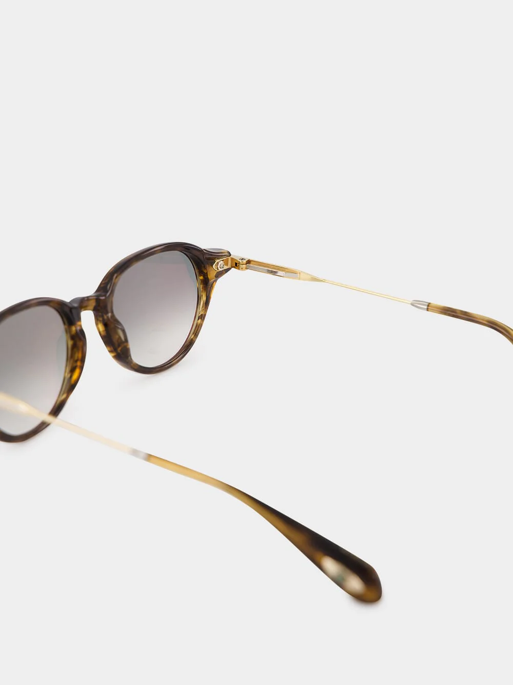 Après-Ski Tobacco Gradient Round Sunglasses - Image 5