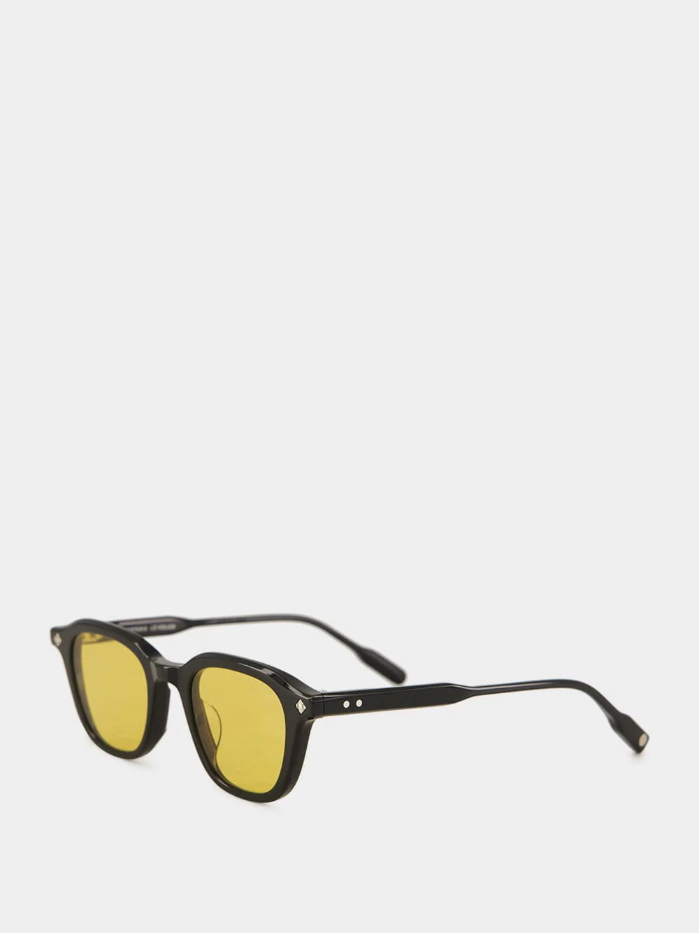 Enigma Black Sunglasses with Yellow Lenses - Image 3