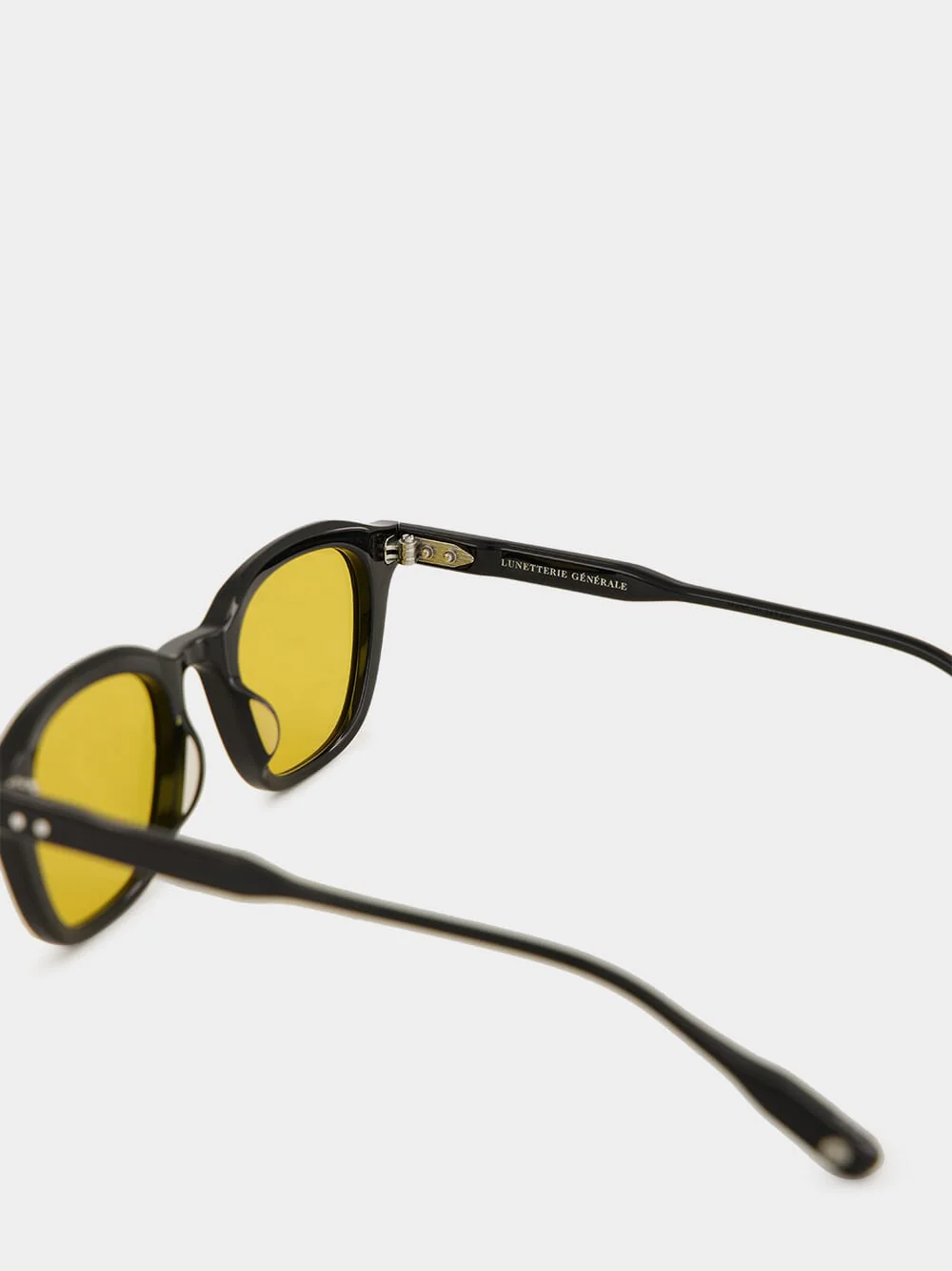 Enigma Black Sunglasses with Yellow Lenses - Image 4