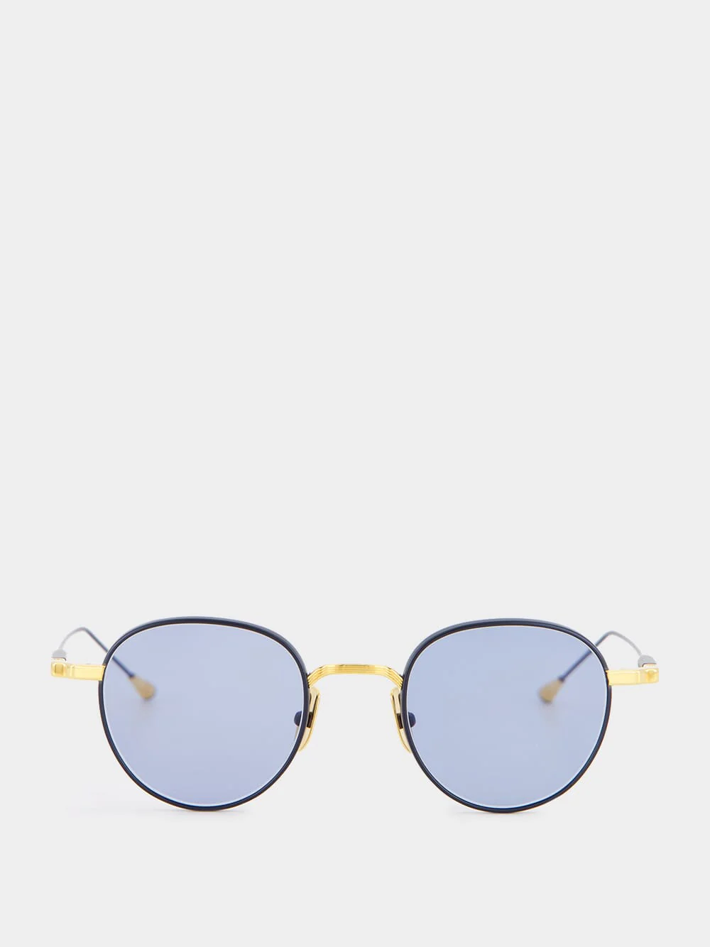 Gold and Blue Café Racer Sunglasses