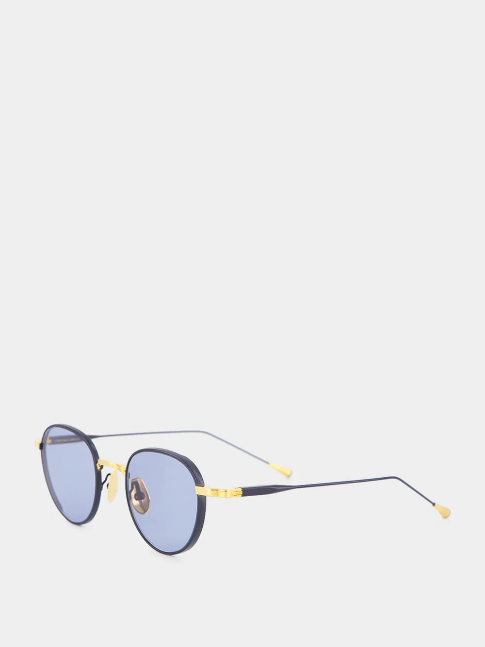 Gold and Blue Café Racer Sunglasses - Image 3