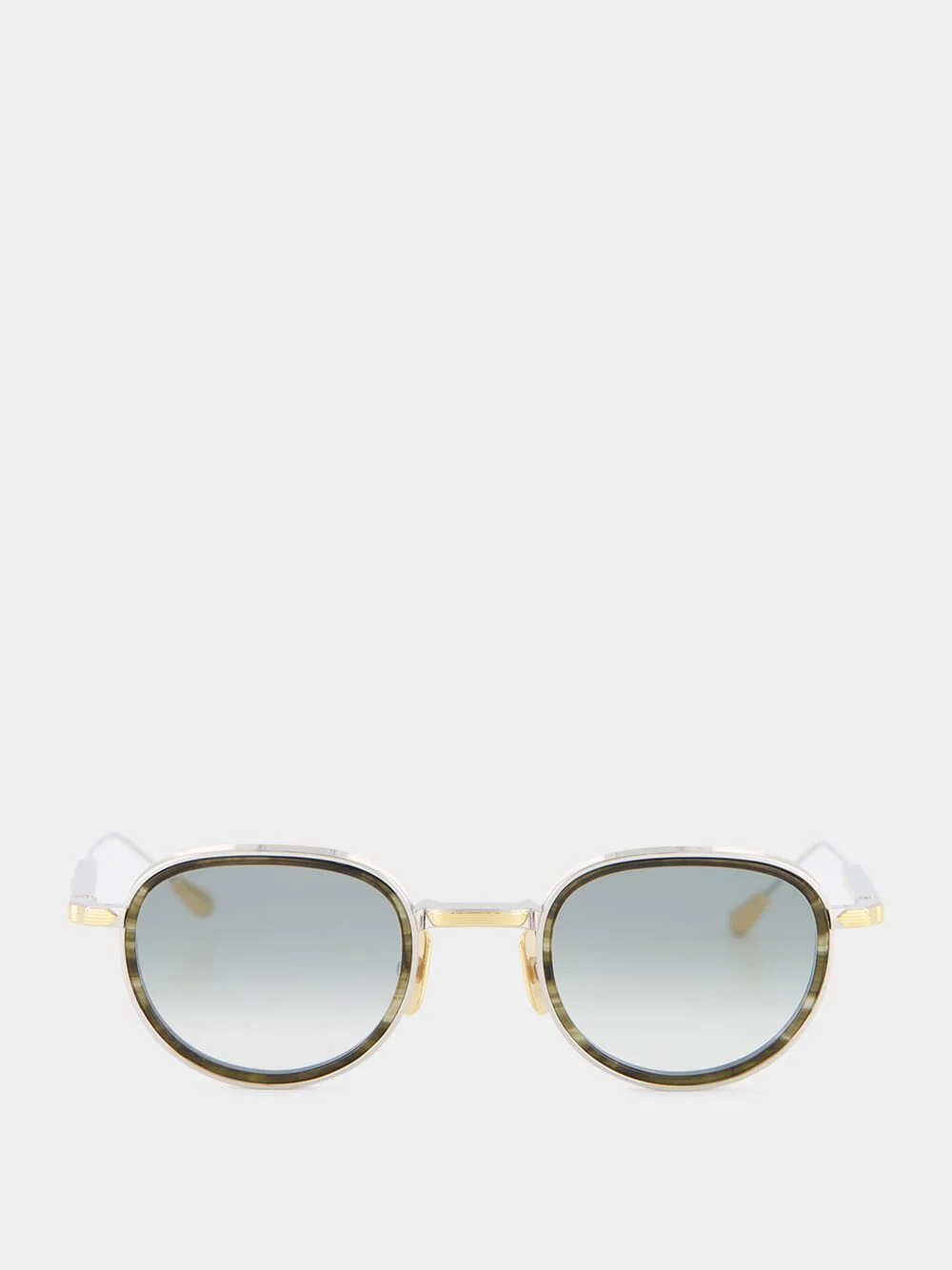 Panache 16k Gold Olive and Blue Gradient Sunglasses