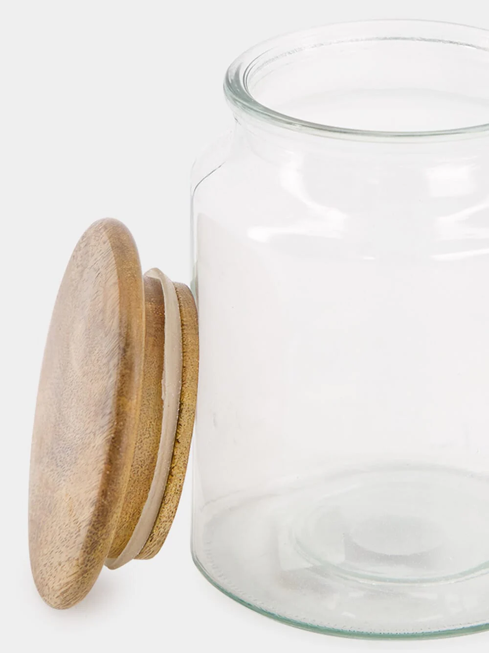 Glass Jar With Wooden Lid - Image 3