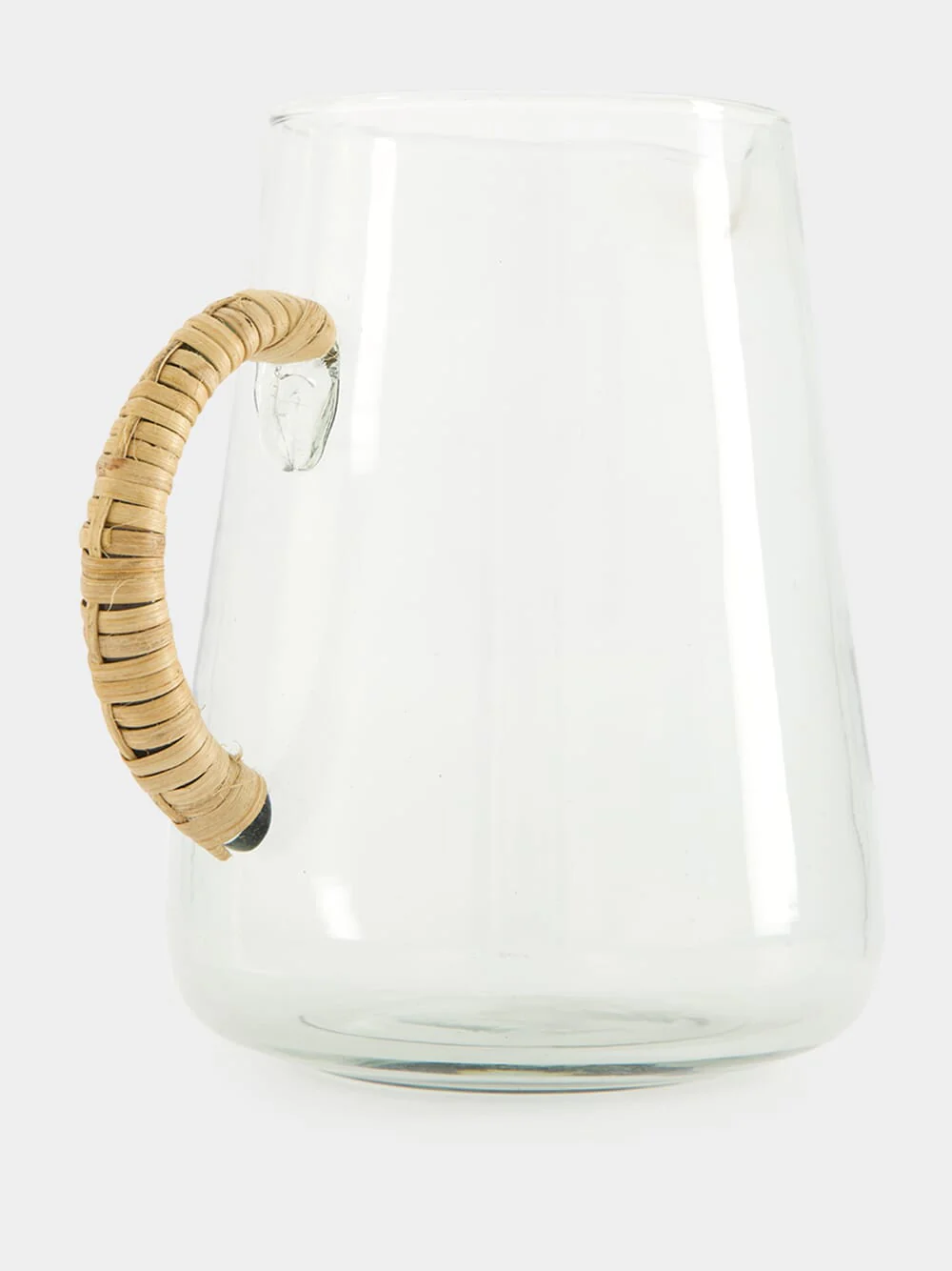 Glass Jug with Bamboo Handle - Image 2