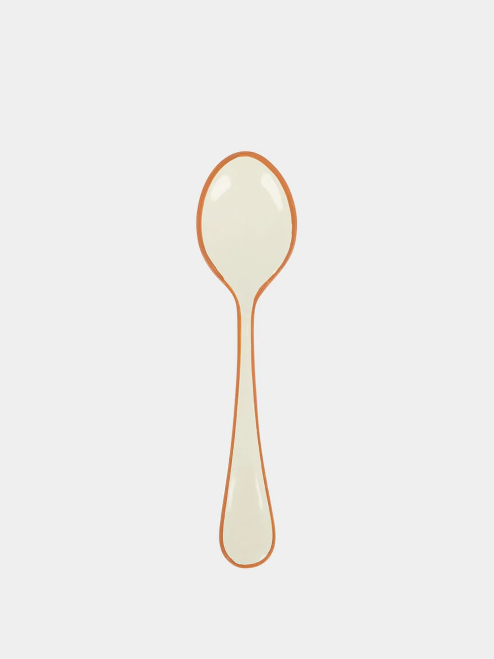 Enamel Cream Cutlery Set of 4 Pieces - Image 3