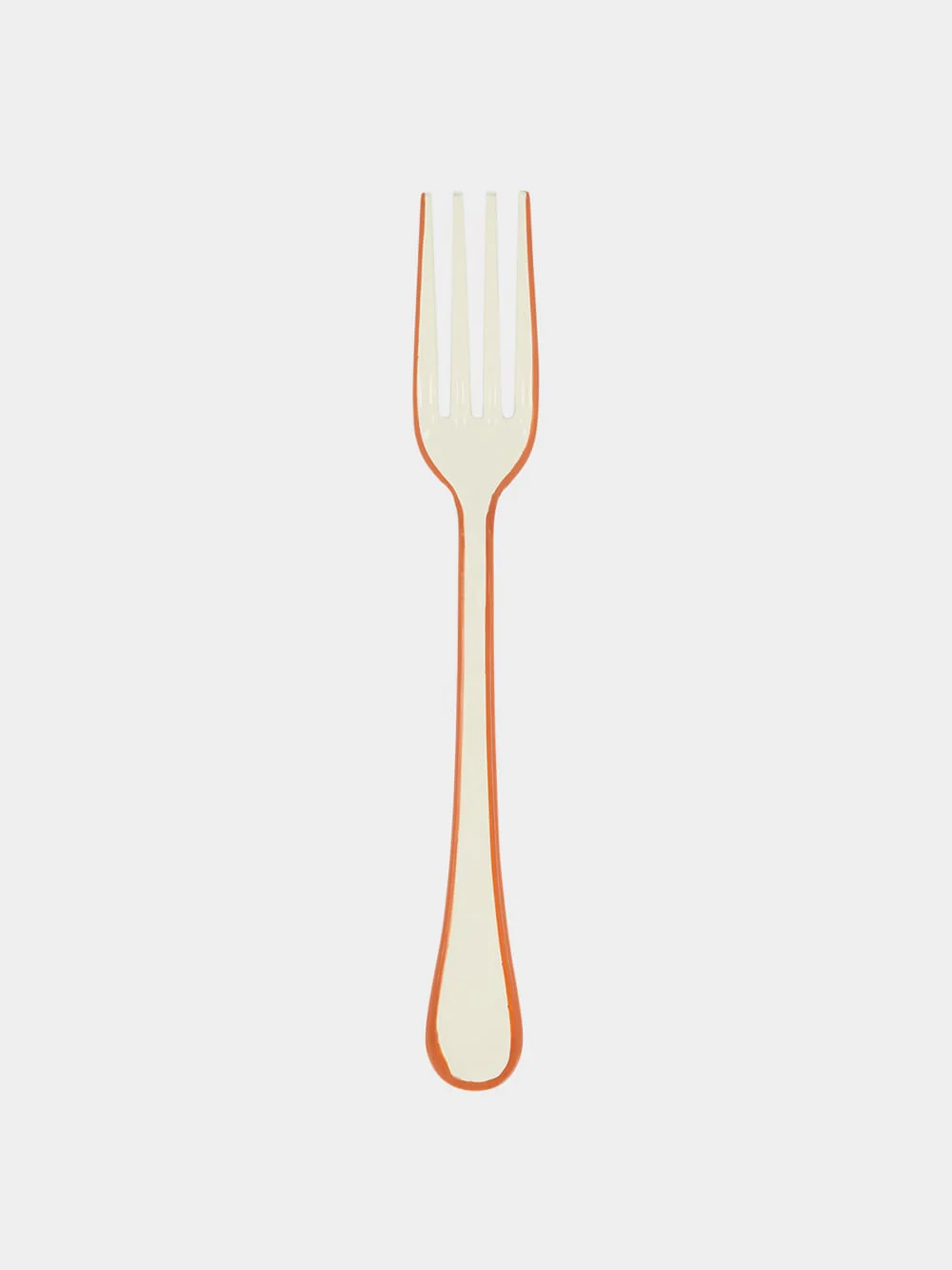 Enamel Cream Cutlery Set of 4 Pieces - Image 4