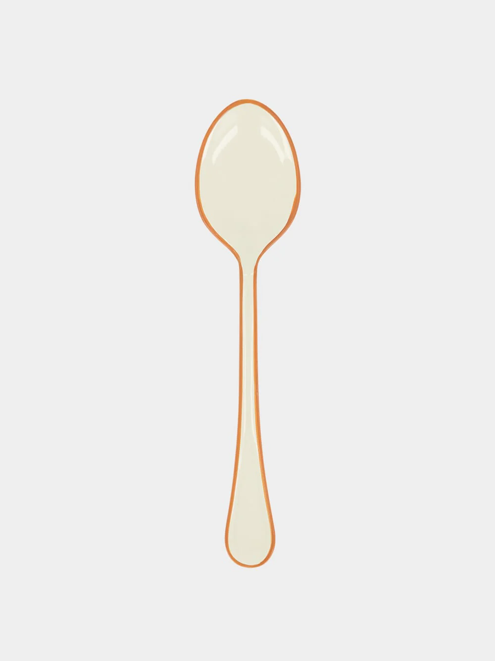 Enamel Cream Cutlery Set of 4 Pieces - Image 6