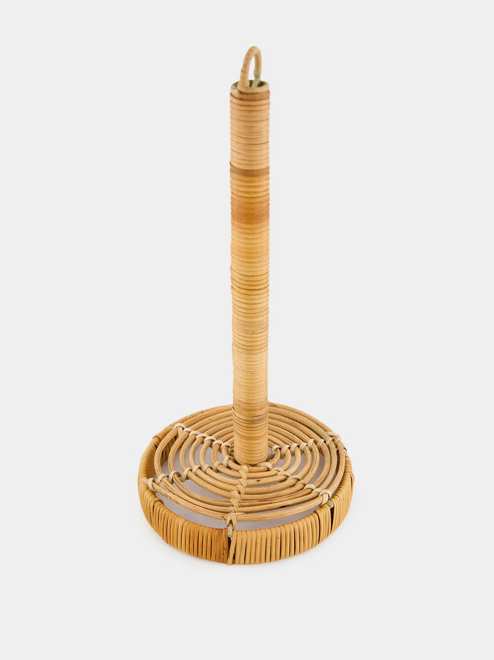 Handmade Rattan Paper Towel Holder - Image 2