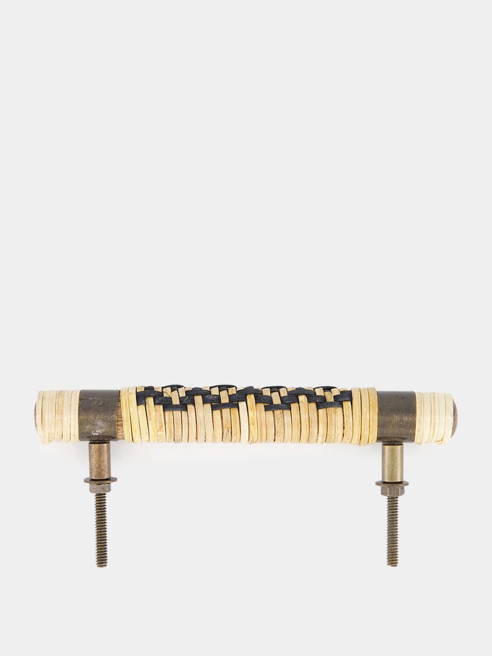Rattan and Iron Door Handle