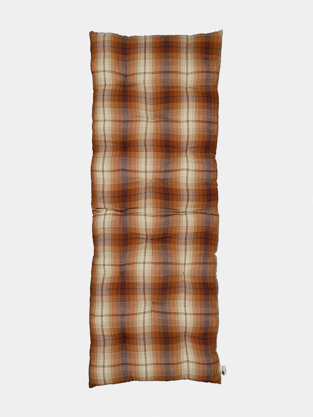 Pumpkin Spice Checked Cotton Mattress - Image 2