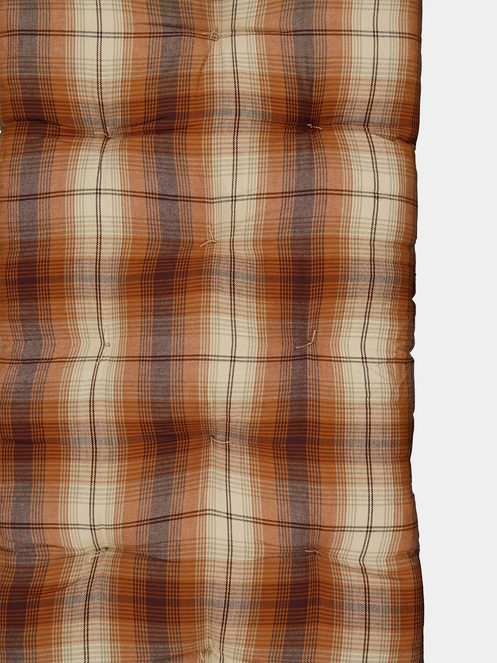 Pumpkin Spice Checked Cotton Mattress - Image 4