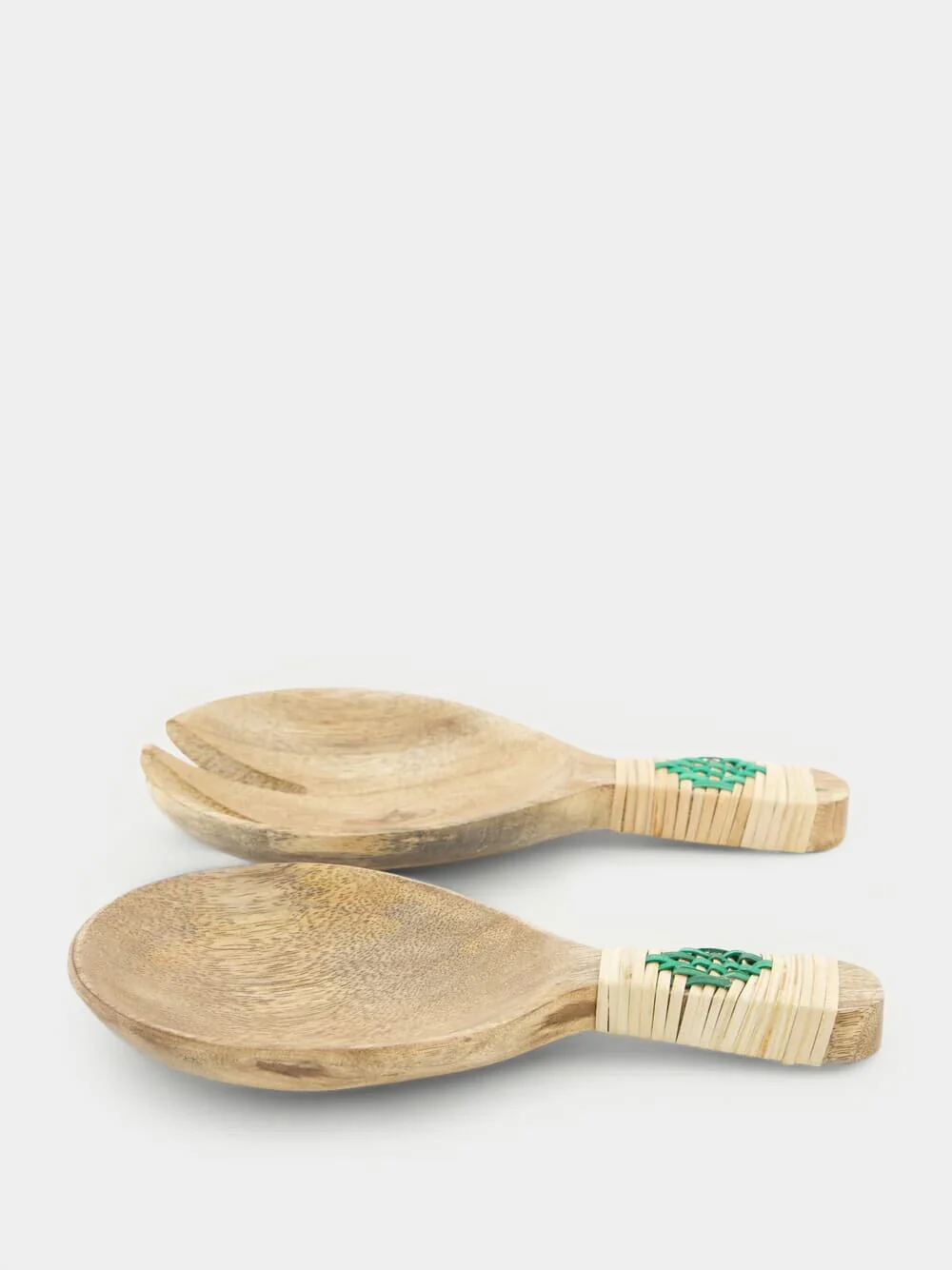 Wooden Serving Set With Bamboo - Image 2