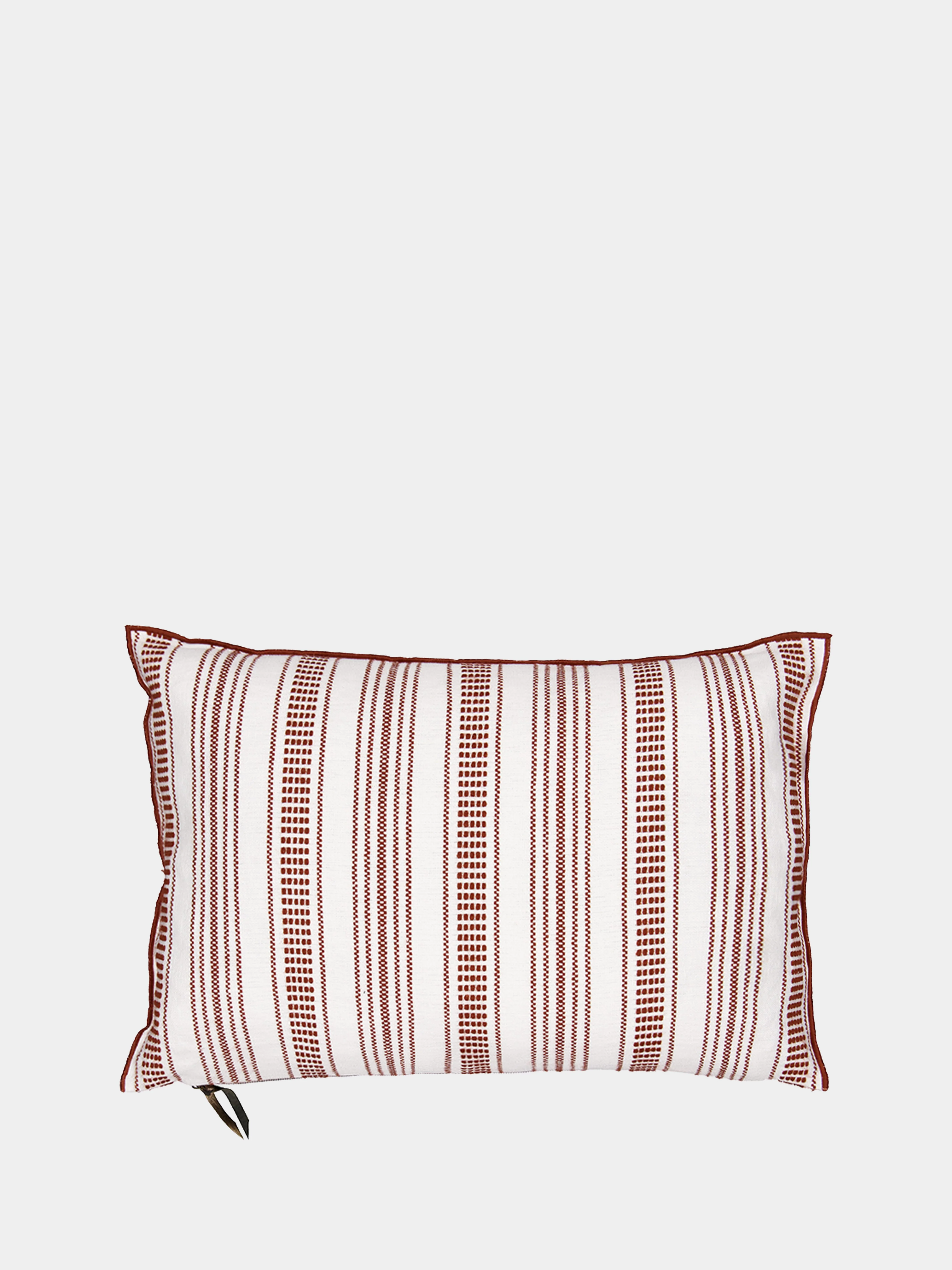 Terracotta Large Striped Cyclades Cushion - Image 2