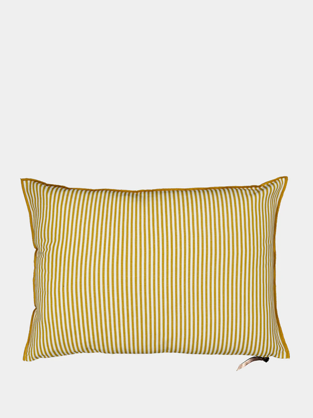 Ocre Striped Vice Versa Cushion - Image 2