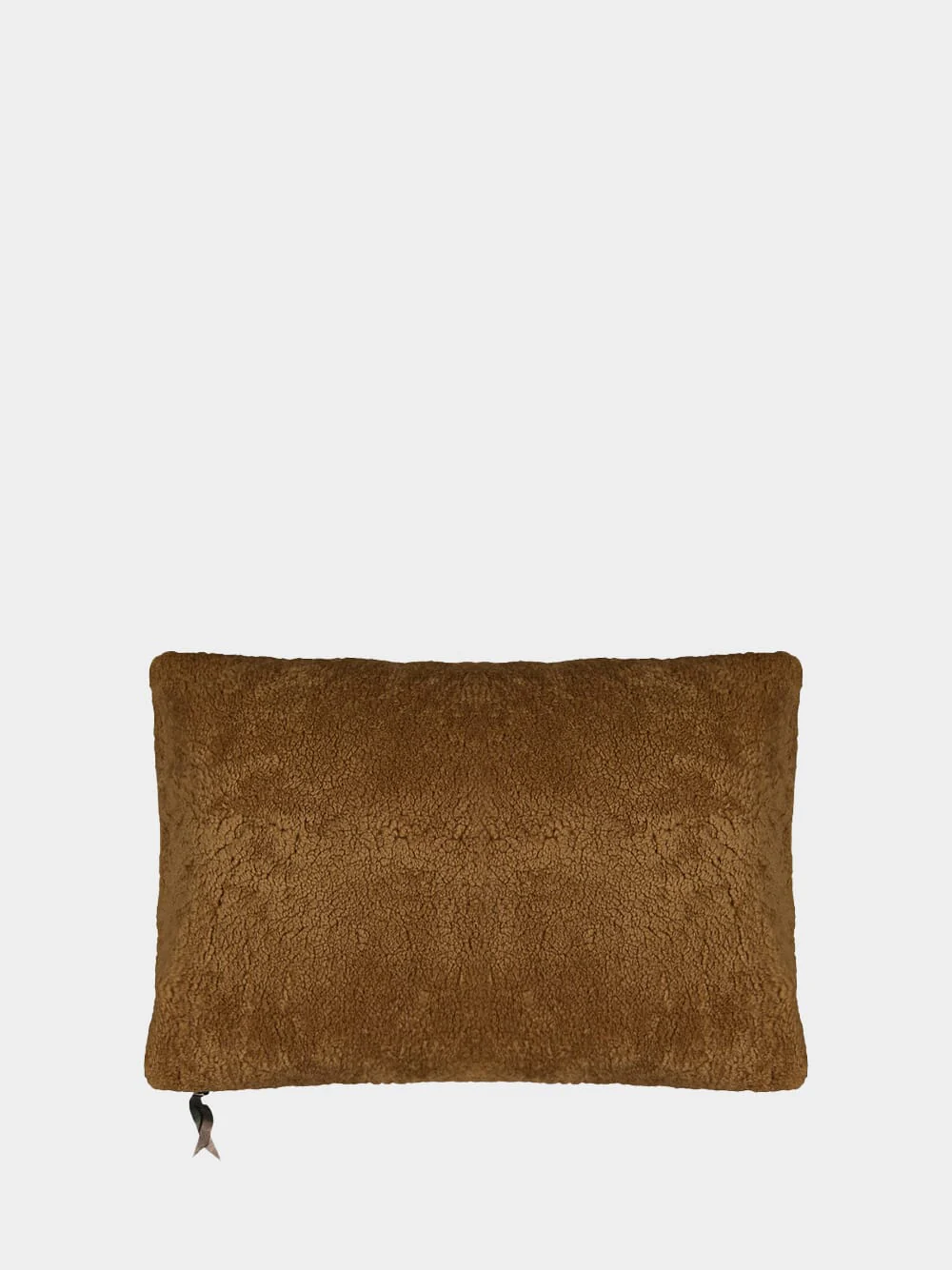 Dyed Bouclette Sheep Brown Cushion - Image 2