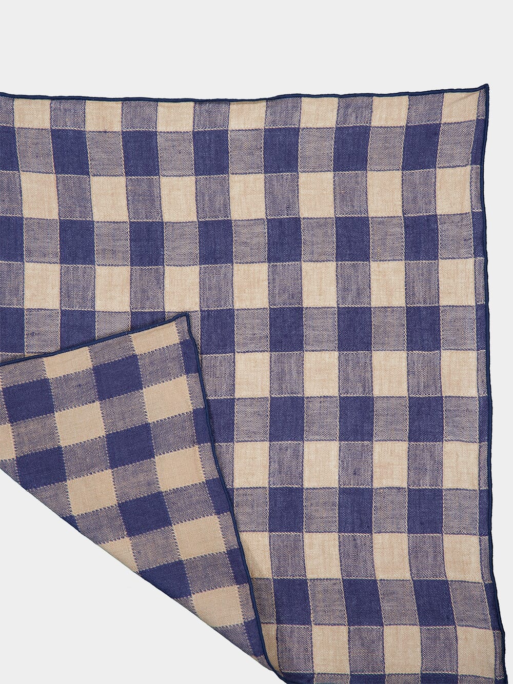 Blue Bourdon Vintage Canvas Napkin - Image 3