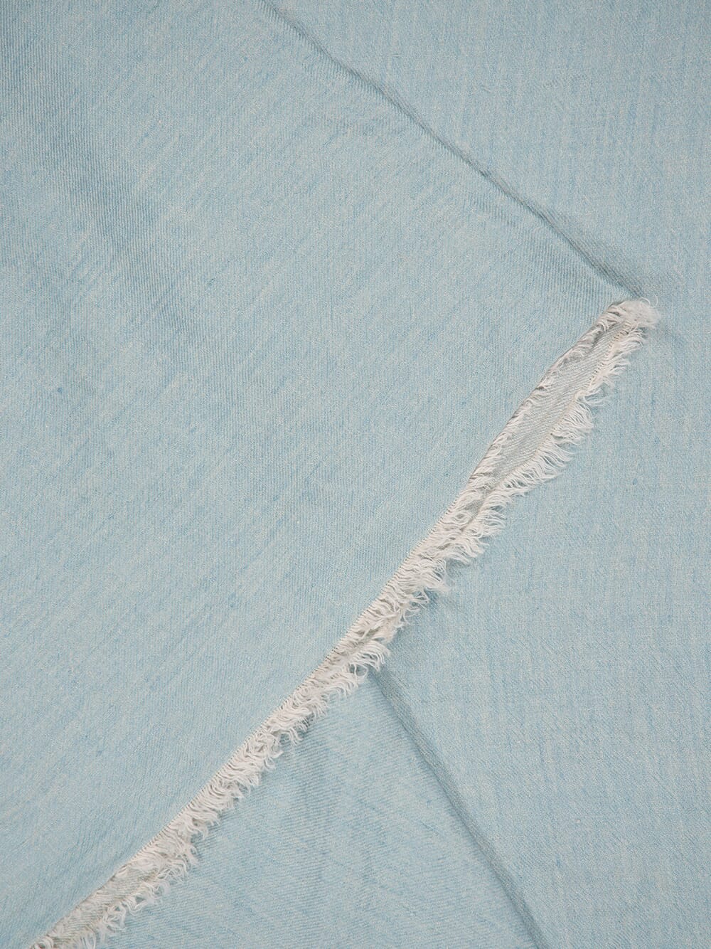Crumpled Washed Linen Blue Throw - Image 3