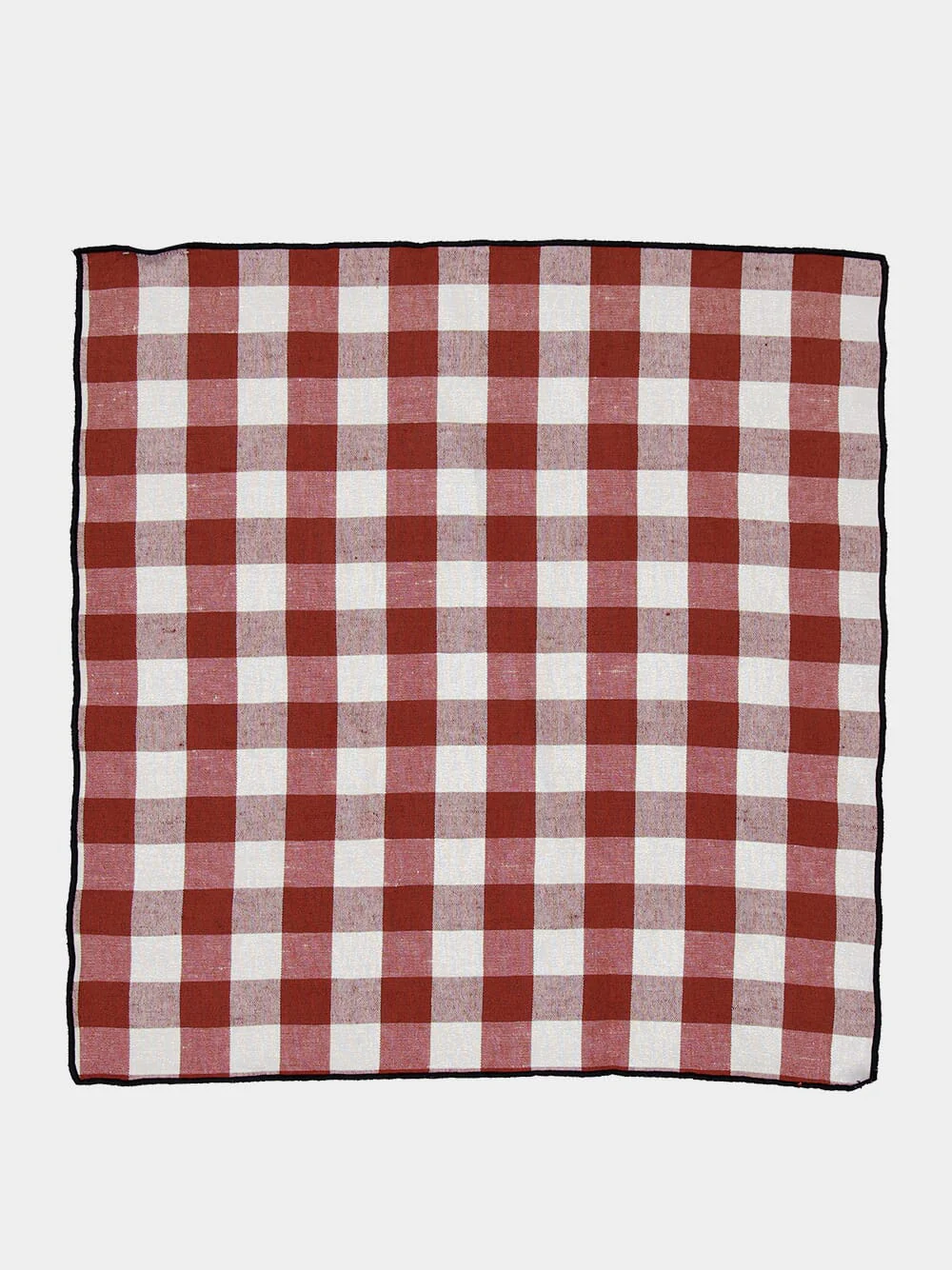 Red Bourdon Canvas Mimi Vichy Napkin - Image 2