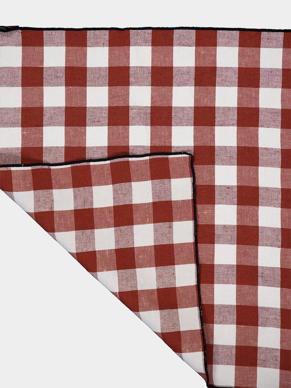 Red Bourdon Canvas Mimi Vichy Napkin - Image 3