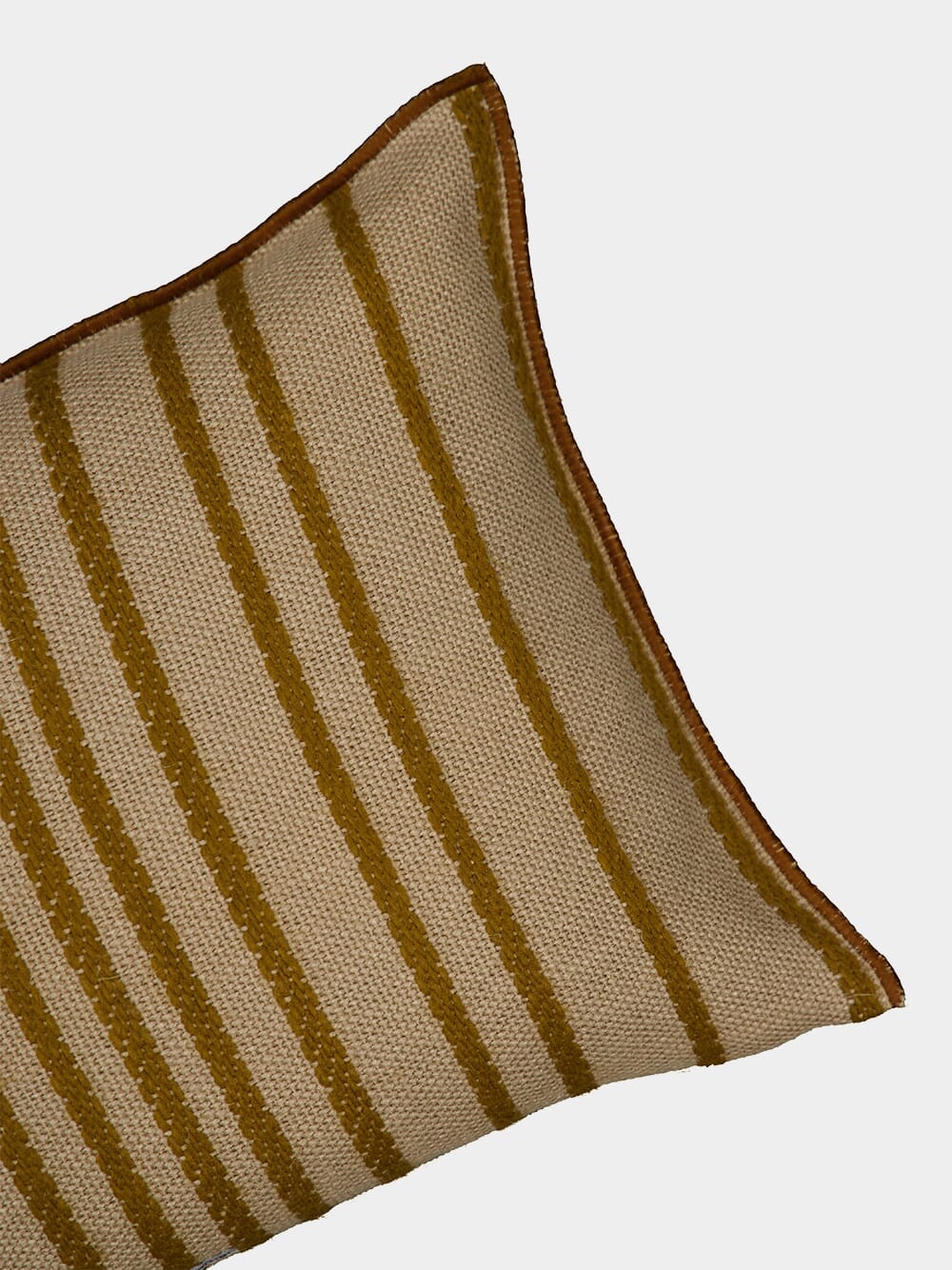 Embroidered Myre Brown Cushion - Image 3
