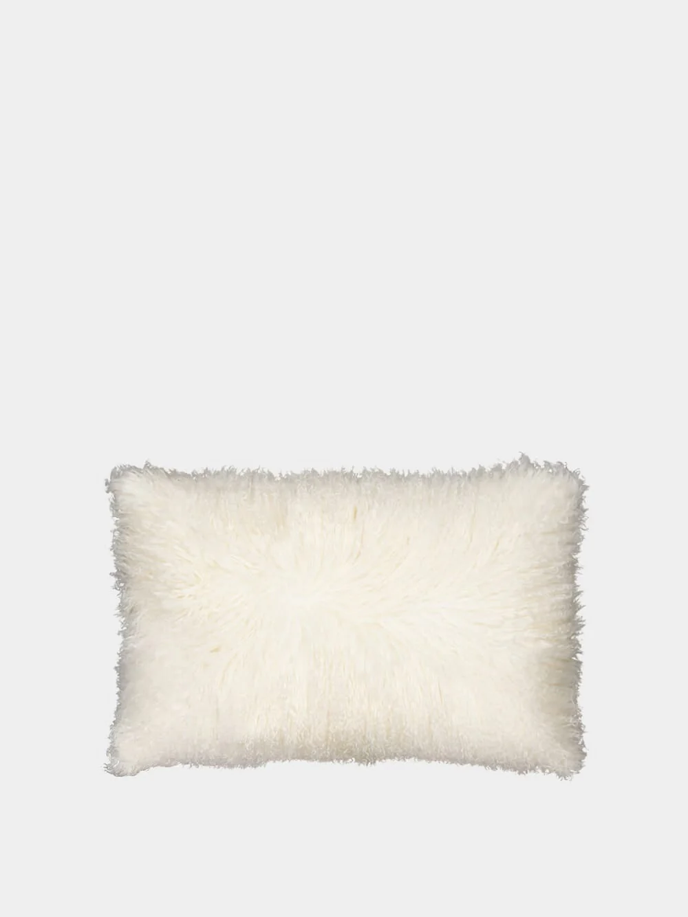 Tibetan Goat and Linen White Cushion